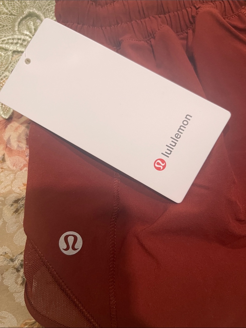 lululemon athletica Women's Maroon Athletic Shorts - Picture 2 of 5